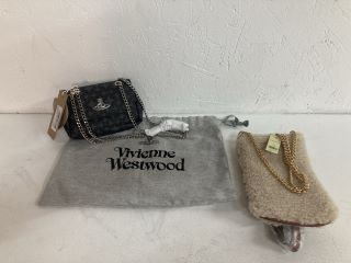 2 X BAGS VIVIENNE WESTWOOD PURSE (GREY)