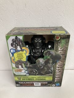 TRANSFORMERS RISE OF THE BEASTS OPTIMUS PRIMAL COMMAND AND CONVERT ANIMATRONIC