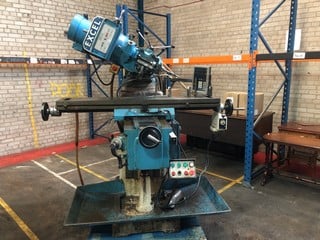 2005 BLUE EXCEL VERTICAL MILLER MACHINE MODEL PKTM 380VA R8 SERIAL NUMBER: 8124