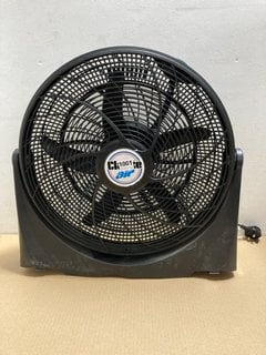 CLARKE AIR CBF20 20" BOX FAN IN BLACK: LOCATION - BR1