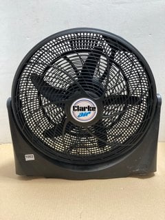 CLARKE AIR CBF20 20" BOX FAN IN BLACK: LOCATION - BR1