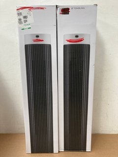 2 X JOHN LEWIS & PARTNERS 30INCH TOWER FANS: LOCATION - BR10