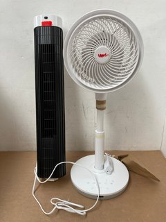 JOHN LEWIS & PARTNERS 10 INCH PEDESTAL FAN TO INCLUDE JOHN LEWIS & PARTNERS 30INCH TOWER FAN: LOCATION - BR10