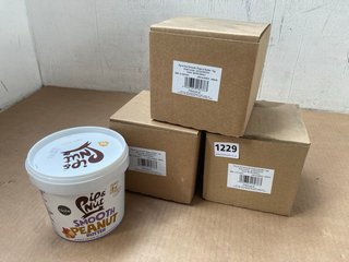 3 X PIP & NUT SMOOTH PEANUT BUTTER 1KG TUBS (BBE 31ST JUL 24): LOCATION - BR9