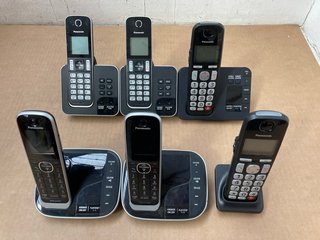 QTY OF ASSORTED PANASONIC HOME PHONES & DOCKS: LOCATION - BR8