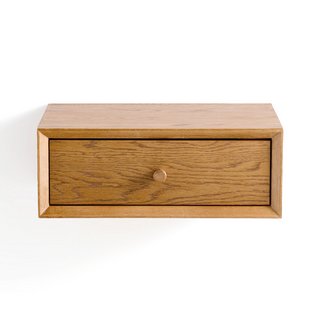 LA REDOUTE QUILDA WALL BEDSIDE TABLE SHELF IN OAK - RRP £115: LOCATION - BR5