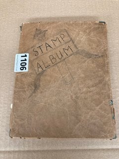 A VINTAGE STAMP ALBUM AND CONTENTS: LOCATION - CR