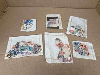 FIVE PACKS OF LOOSE VINTAGE STAMPS: LOCATION - CR