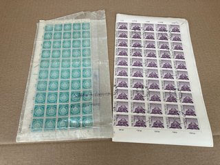 FULL SHEETS OF VINTAGE POLISH STAMPS: LOCATION - CR