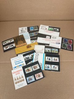 13 X VINTAGE MINT STAMP PACKS: LOCATION - CR