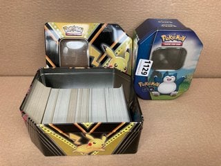 A COLLECTION OF MORE THAN 300 JAPANESE POKEMON CARDS AND TWO COLLECTOR'S TINS: LOCATION - CR