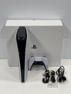 SONY PLAYSTATION 5 (SLIM) DIGITAL EDITION 1 TB GAMES CONSOLE IN WHITE: MODEL NO CFI-2016 (WITH BOX & ALL ACCESSORIES (MISSING SLEEVE), SOME SLIGHT COSMETIC MARKS ON CASING) [JPTM121207] THIS PRODUCT