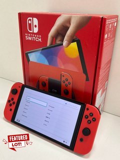 NINTENDO SWITCH OLED MODEL 64GB GAMES CONSOLE IN MARIO RED: MODEL NO HEG-001 (WITH BOX & ALL ACCESSORIES) [JPTM121328] THIS PRODUCT IS FULLY FUNCTIONAL AND IS PART OF OUR PREMIUM TECH AND ELECTRONICS