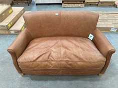 MR. PADDINGTON SOFA VINTAGE BROWN LEATHER - RRP £2075