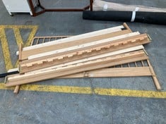 APPROX 180CM (SUPER KING SIZE) NATURAL WOODEN BED FRAME