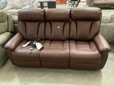 LA-Z-BOY GEORGINA 3 SEATER SOFA IN BROWN LEATHER - RRP £2400