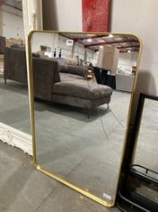 HOLWORTH RECTANGLE MIRROR IN GOLD - SKU: 546801 - RRP £130