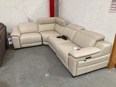 LA-Z-BOY AUSTIN 1 CORNER 2 STATIC SOFA WITH MANUAL HEAD TILT IN COTSWOLD STONE - RRP £4979