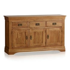 FRENCH FARMHOUSE RUSTIC SOLID OAK STORAGE CABINET - ITEM NO. FFH018 - RRP £650