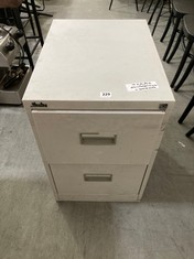 SILVERLINE 2 DRAWER FILING CABINET IN LIGHT GREY