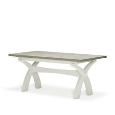 BROMPTON PAINTED ACACIA AND ASH TOP 8 SEATER DINING TABLE - ITEM NO. BPT1800F - RRP £830