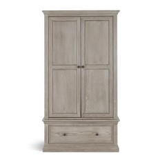 BURLEIGH WEATHERED OAK LIGHT GREY DOUBLE WARDROBE - ITEM NO. BRL101 - RRP £1100