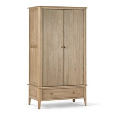 NEWTON LIGHT NATURAL SOLID DOUBLE WARDROBE - ITEM NO. NWT101 - RRP £1050