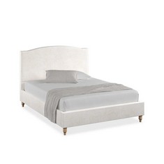 EDEN KING SIZE BED FRAME IN LACE WHITE FABRIC - RRP £900