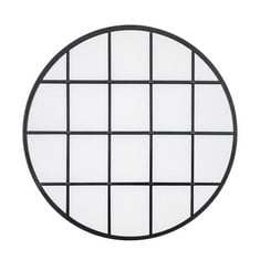 RICHBOROUGH ROUND MIRROR BLACK 800X30X800MM (677007) - RRP £119.99