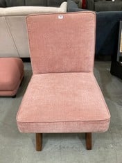 ARMLESS ANGLED LEG CHAIR IN PINK