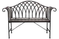 DUCHESS OUTDOOR BENCH NOIR - SKU: 094198 - RRP £249