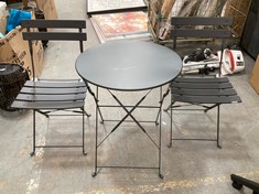 JOHN LEWIS CAMDEN BISTRO OUTDOOR SEATING SET IN GREY