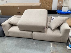 JOHN LEWIS SWYFT 3 SEATER SOFA WITH FOOTSTOOL IN BEIGE