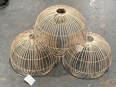 3 X ARIA LAMP SHADE IN NATURAL