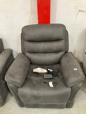 LA-Z-BOY ANDERSON POWER RECLINING CHAIR IN CHARCOAL ALTARA - RRP £1770