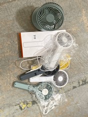 6 X ASSORTED JOHN LEWIS FANS TO INCLUDE JOHN LEWIS HAND HELD FAN IN NAVY