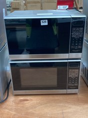 2 X JOHN LEWIS DIGITAL MICROWAVE OVEN IN BLACK / STAINLESS STEEL