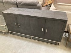 HAMPTON FAUX SHAGREEN SIDEBOARD IN CHARCOAL