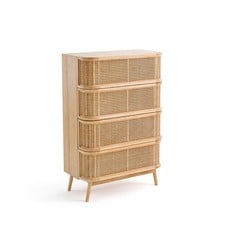 LA REDOUTE LAORA CANEWORK CHEST OF 4 DRAWERS IN NATURAL - RRP £825