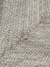 LA REDOUTE AFTAS SQUARE BLEACHED JUTE RUG 240 X 240CM - ITEM NO. GNF796 - RRP £255