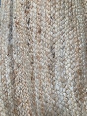 LA REDOUTE AFTAS ROUND JUTE RUG 300 X 300 CM IN NATURAL / BEIGE - GGJ 879 - RRP £60