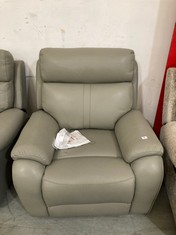 LA-Z-BOY WINCHESTER POWER RECLINER ARMCHAIR IN GRAPHITE LEATHER - RRP £969