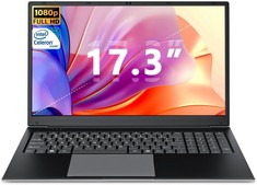 SGIN M17PRO 128GB LAPTOP IN BLACK. (WITH BOX). CELERON QUAD CORE, 4GB RAM, 17..3" SCREEN [JPTC70121]