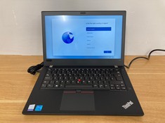 LENOVO THINKPAD LAPTOP IN BLACK. (WITH CHARGER). [JPTC70262]