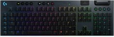 LOGITECH G915 KEYBOARD GAMING ACCESSORY (ORIGINAL RRP - £229.99) IN BLACK. (WITH BOX IN GERMAN) [JPTC70343]