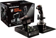 THRUSTMASTER HOTAS WARTHOG DUAL THROTTLE AND CONTROL STICK GAMING ACCESSORY (ORIGINAL RRP - £400) IN BLACK. (WITH BOX) [JPTC70219]