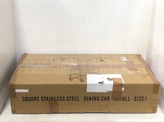 SQUARE STAINLESS STEEL DINING CAR