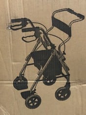 NRS HEALTHCARE 2-IN-1 ROLLATOR & TRANSIT CHAIR M58203