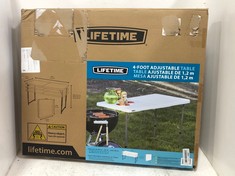 LIFETIME 4FT ADJUSTABLE TABLE