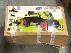 SMOBY CLAAS FARMER PEDAL RIDE ON TRACTOR & TRAILER